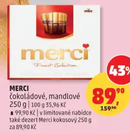 Penny Market Merci čokoládové, mandlové nabídka