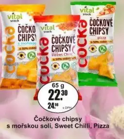 Adam Čočkové chipsy solí s mořskou solí, Sweet Chilli, Pizza nabídka