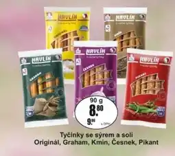 Adam Tyčinky se sýrem a soli Originál, Graham, Kmín, Česnek, Pikant nabídka