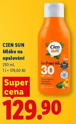 Lidl CIEN SUN Mléko na opalování nabídka