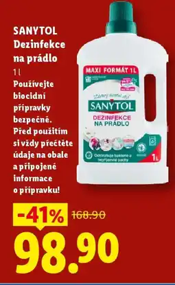 Lidl SANYTOL Dezinfekce na prádlo nabídka