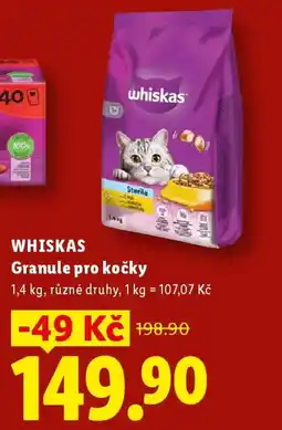 Lidl WHISKAS Granule pro kočky nabídka