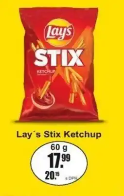 Adam Lay's Stix Ketchup nabídka