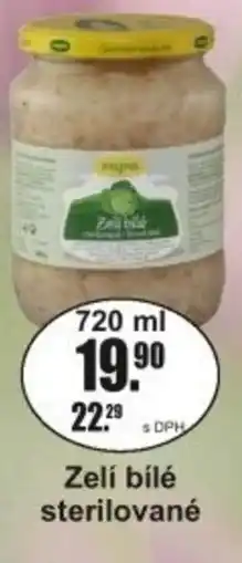 Adam Zelí bílé sterilované nabídka