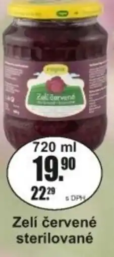 Adam Zelí červené sterilované nabídka