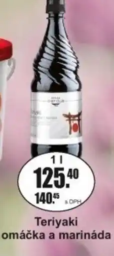 Adam Teriyaki omáčka a marináda nabídka