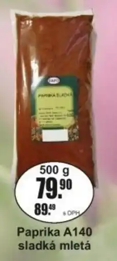 Adam Paprika A140 sladká mletá nabídka