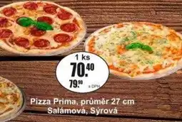 Adam Pizza Prima, průměr 27 cm Salámová, Sýrová nabídka
