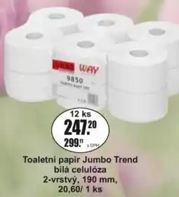 Adam Toaletní papír Jumbo Trend bílá celulóza nabídka