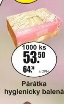 Adam Párátka hygienicky balená nabídka