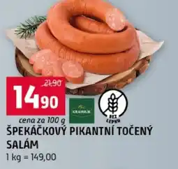 Terno Špekáčkový pikantní točený salám nabídka