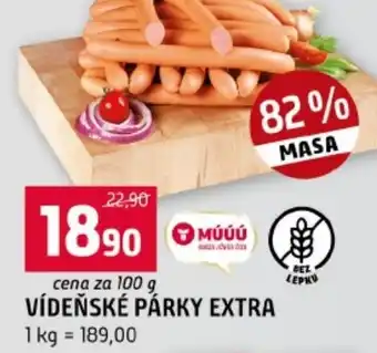 Terno Vídeňské párky extra nabídka