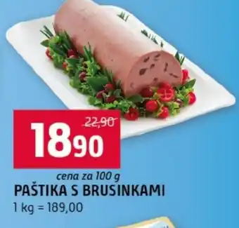 Terno Paštika s brusinkami nabídka