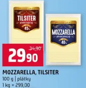 Terno Mozzarella, tilsiter nabídka