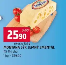 Terno Montana sýr jemný ementál nabídka