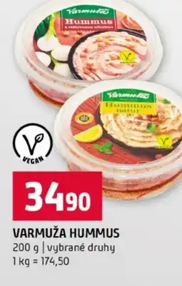 Terno Varmuža hummus nabídka