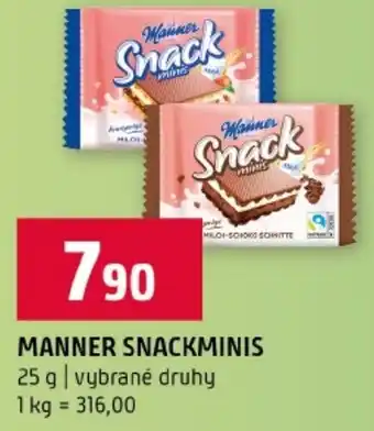 Terno Manner snackminis nabídka
