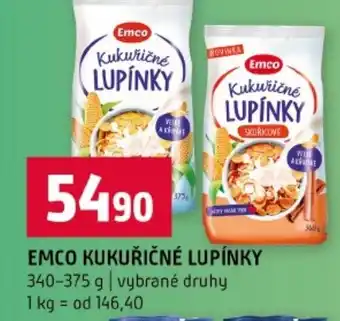 Terno Emco kukuřičné lupínky nabídka