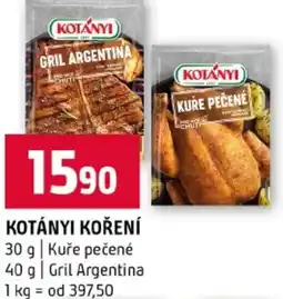 Terno Kotányi koření nabídka