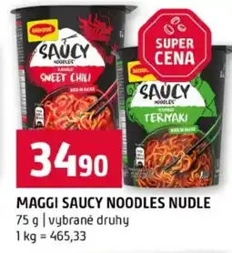 Terno Maggi saucy noodles nudle nabídka