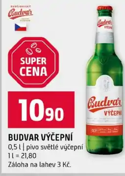 Terno Budvar výčepní nabídka