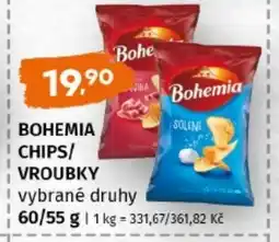 Terno Bohemia chips/ vroubky nabídka