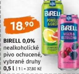 Terno Birell 0,0% nealkoholické pivo ochucené nabídka