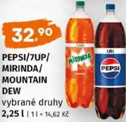 Terno Pepsi/7up/ mirinda/ mountain dew nabídka