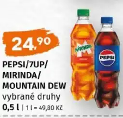 Terno Pepsi/7up/ mirinda/ mountain dew nabídka