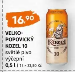 Terno Velkopopovický kozel 10 světlé pivo nabídka