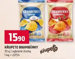 Terno Křupeto brambůrky nabídka