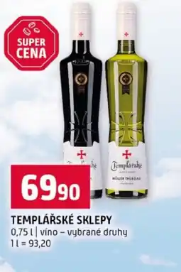 Terno Templářské sklepy nabídka