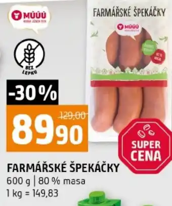 Terno Farmářské špekáčky nabídka