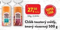 MP Krásno Chléb toustový světlý, tmavý vícezrnný nabídka