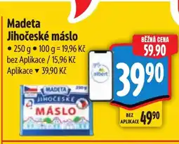 Albert Madeta Jihočeské máslo nabídka