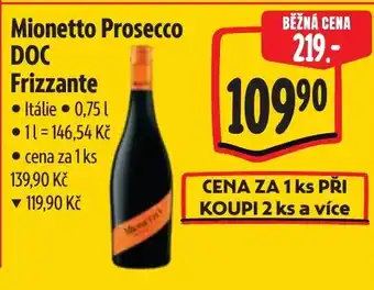 Albert Mionetto Prosecco DOC Frizzante nabídka
