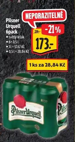 Albert Pilsner Urquell 6pack nabídka
