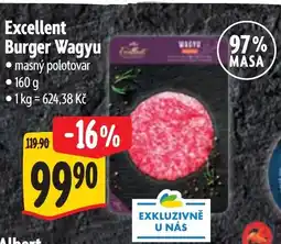 Albert Excellent Burger Wagyu nabídka