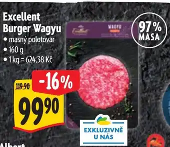 Albert Excellent Burger Wagyu nabídka