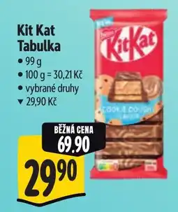 Albert Kit Kat Tabulka nabídka