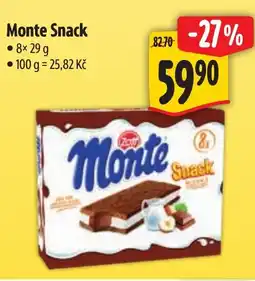 Albert Monte Snack nabídka