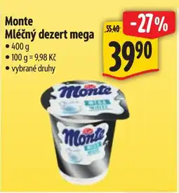 Albert Monte Mléčný dezert mega nabídka