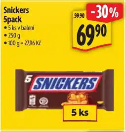 Albert Snickers 5pack nabídka