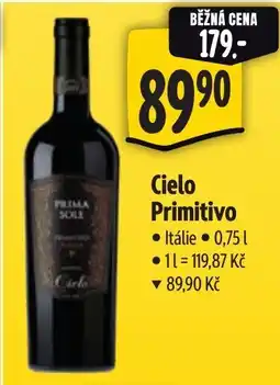 Albert Cielo Primitivo nabídka