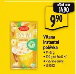 Albert Vitana Instantní polévka nabídka
