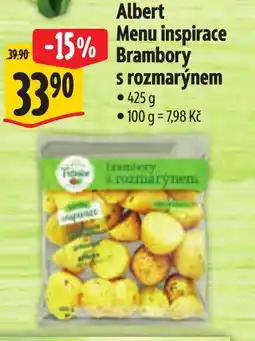 Albert Albert Menu inspirace Brambory s rozmarýnem nabídka