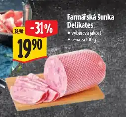 Albert Farmářská šunka Delikates nabídka