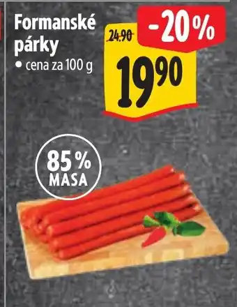 Albert Formanské párky nabídka