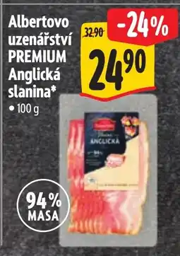 Albert Albertovo uzenářství PREMIUM Anglicka slanina nabídka
