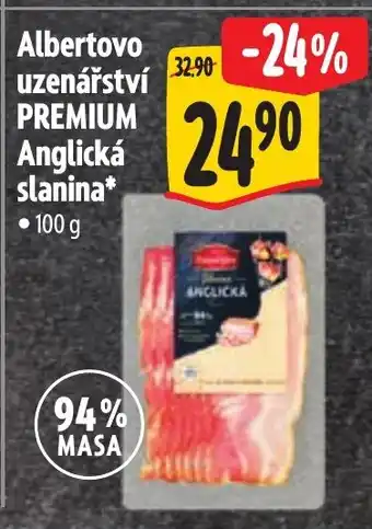 Albert Albertovo uzenářství PREMIUM Anglicka slanina nabídka